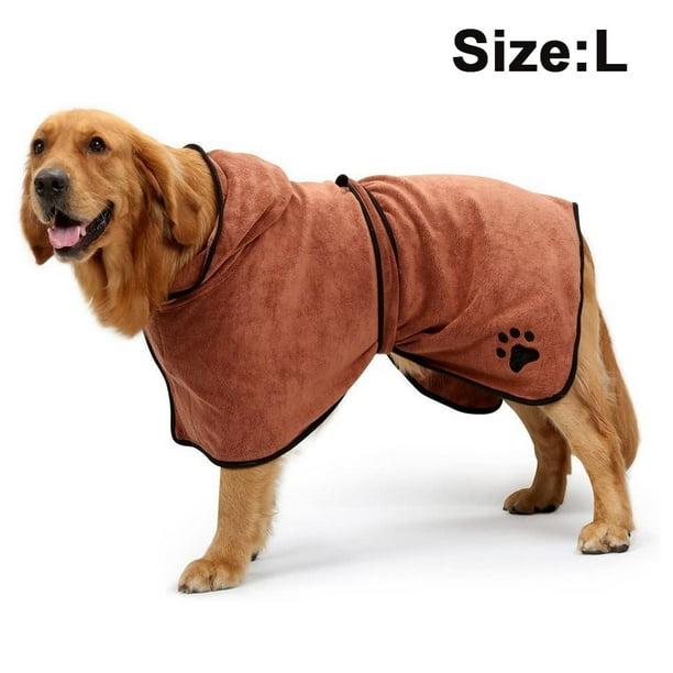 Dog Bathrobe Soft Super Absorbent Luxuriously Microfiber Dog