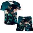 thumbnail image 1 of Cartoon Demon Slayer Trajes Ropa Niños Bebés Niños Niñas Verano Camisetas amp; Pantalones cortos Ropa Trajes Conjuntos de impresión 3D12M Gao Jinjia LED, 1 of 2