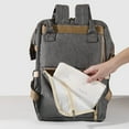 thumbnail image 5 of Sunveno Classic Diaper Bag Backpack Large Capacity Travel Backpack with USB Charge Port , Gray, 5 of 12