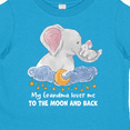 thumbnail image 4 of Inktastic My Grandma Loves Me to the Moon and Back Elephant Family Boys or Girls Toddler T-Shirt, 4 of 5