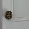 thumbnail image 4 of GlideRite 1-1/4 in. Round Braided Cabinet Knob, Antique Brass, Pack of 25, 4 of 5