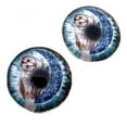 thumbnail image 3 of Boho Barn Owl and Moon Cabochon Glass Eyes, 3 of 11