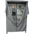 thumbnail image 3 of Covered Living Storage Shelving unit cover, fits racks 48"Wx18"Dx72"H in Charcoal Grey, 3 of 8