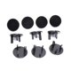 thumbnail image 1 of Outlet Cover 3 Hole ABS Socket Proofing Electrical Safety Protector for HouseholdRound Black, 1 of 1