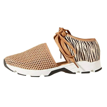 

Cathalem Fashion Soft Leopard Running Sneakers Flat Sports Women Casual Shoes Yellow 37