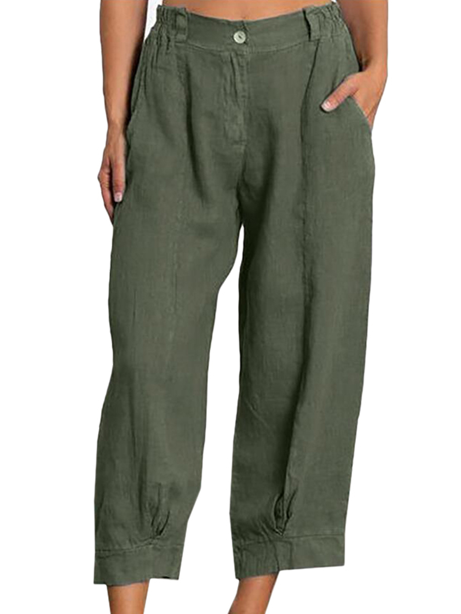 loose cropped pants