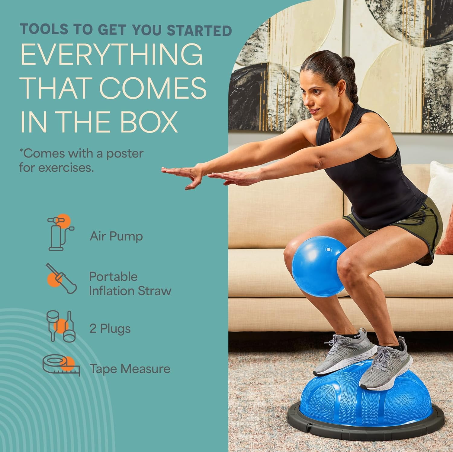 Lifepro Horizon Half Balance Ball Trainer – Non-Slip Stability