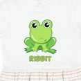 thumbnail image 4 of Inktastic Ribbit Cute Green Frog Girls Toddler Dress, 4 of 5