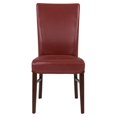 thumbnail image 3 of Milton Bonded Leather Chair, Pomegranate, 3 of 8