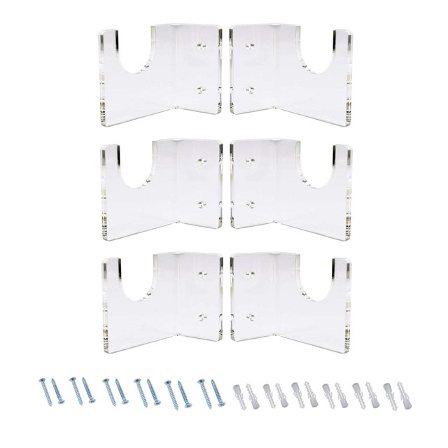 6pcs Fishing Rod Holder Fishing Ceiling Rack Display with Accessories for Garage Basement
