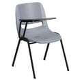 thumbnail image 2 of Flash Furniture Gray Ergonomic Shell Chair with Right Handed Flip-Up Tablet Arm, 2 of 11