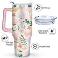 thumbnail image 3 of 40 OZ Tumbler with Handle and Straw Lid Insulated Travel Coffee Mug Cup Reusable Stainless Steel Tumblers for Water, Iced Tea or Coffee, Smoothie and More, 3 of 4