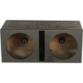 QPower QBOMB12V Dual 12 Inch Subwoofer Box with Bedliner Spray for