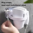 thumbnail image 2 of ABS Wall Mounted Hair Dryer Stand, Traceless Adhesive Tape Holder, 2 of 6