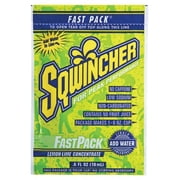 Sqwincher .6 Ounce Fast Pack Liquid Concentrate Packet Lemon Lime Electrolyte Drink - Yields 6 Ounces (50 Single Serving Packets Per Box)