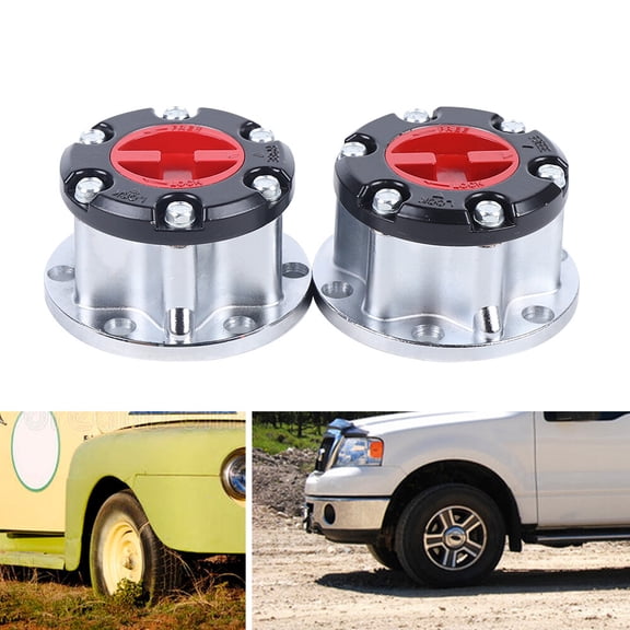 Pair Manual Wheel Locking Hub For Toyota Pick Up Truck 4 Runner 86-95 Strong and Durable Silver Black Red
