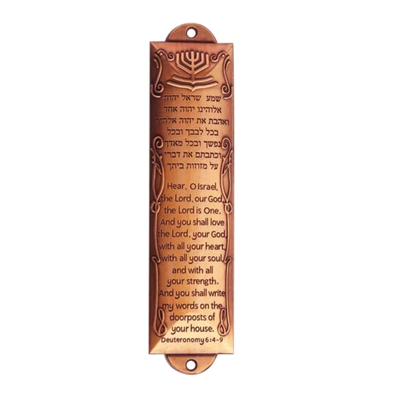 JANGSLNG Door Mezuzah Rustproof Corrosion Resistant Metal Jewish Mezuza Plaque Door Window Decoration Blessing Gift