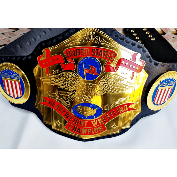 NWA United States Heavyweight Wrestling Championship Replica Title Belt Black