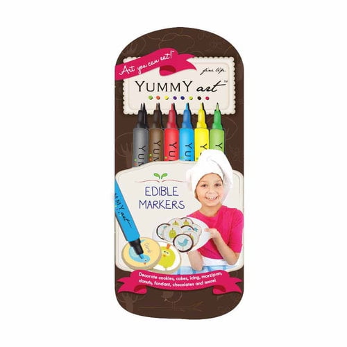 InkEdibles Edible Pen Ink Marker, 6 PACK, Fine Tip