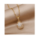 thumbnail image 2 of Collar Flor De Tulipán Color Dorado, 2 of 4
