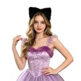 thumbnail image 5 of mgoYE Fluffy Cat Ears Headband Headwear for Women Girl Halloween Party Size One Size, 5 of 6