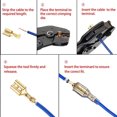 thumbnail image 5 of Juego de 100 conectores de cables eléctricos, 2,8/4,8/6,3 mm, conector de terminal de crimpado hembra y macho, latón dorado/plata, para altavoces de coche, 5 of 5