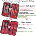 thumbnail image 2 of Ensemble De Manucure, Ensemble De Coupe-ongles Essentiel De Voyage Portable 8 En 1, Mode Professionnel Coupe-ongles En Acier Inoxydable Kit De Pdicure, 2 of 5