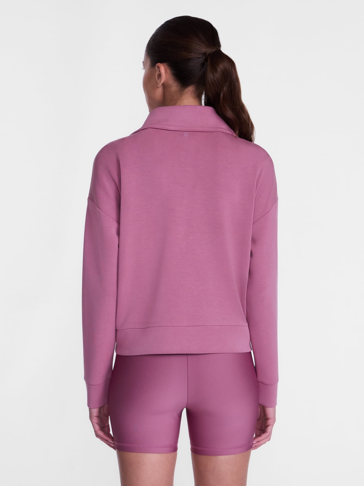 Avia Women's and Women's Plus Quarter-Zip ScubaKnit Pullover, Sizes XS-4X