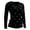 Dark Gray, variant on Womens Casual Tops Stylish Long Sleeve St. Patrick'S Day Graphic Print Festive Beach Tops for Women,Black,S