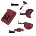 thumbnail image 4 of OIDERY PU Leather Phone Purse Crossbody Bags for Women Red and black contrast Minimalist design Heart-shaped padlocks for Valentine's Day Birthday Gifts Christmas Holiday Present, 4 of 12