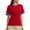 Red, variant on RMGVDSD Womens Oversized Shirts Women's Casual Fashion Loose Tee Shirts Matching Color Round Neck Short Sleeved T Shirt Stylish Blouses