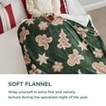 thumbnail image 4 of Cozy Comfort Christmas Throw Blanket - Soft and Warm Sherpa Christmas Gingerbread Throw Blankets for Couch, Sofa, Bed, Winter Blanket for Christmas, Decoration Gift Blanket 50"x60", 4 of 6