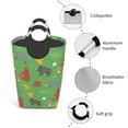 thumbnail image 4 of LNWH Greenland Hippo Bear Cartoon Pattern Laundry Basket, 50L Large Capacity Foldable Laundry Hamper, 4 of 6