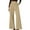 Khaki, variant on LLYwey Womens Cargo Pants Ladies High Waist Wide Leg Straight Tube Work Commuting Business Casual Pocket Suit Pants New Full Length Pants Trousers Regular Fitted Blue M