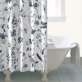thumbnail image 5 of Wildflower and Peony Bathroom Shower Curtain 36x72, Romantic Botanical Floral Pattern with Hooks, 5 of 5