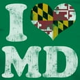 thumbnail image 3 of CafePress - I Heart Maryland Flag MD T Shirt - Women's Traditional Fit Dark T-Shirt, 3 of 4