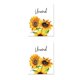 thumbnail image 2 of Monstrate Planta de acuarela, girasoles, estampados de flores, lienzo decorativo, carteles de núcleo, arte, dormitorio, sala de estar, estudio, flor flor desenrollada 2piezas Monstrate CBP272838, 2 of 6