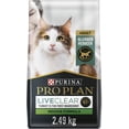 thumbnail image 1 of Purina Pro Plan LiveClear Indoor Turkey & Rice Formula Dry Cat Food, 2.49-kg bag, 1 of 5