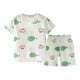 thumbnail image 2 of Honeeladyy - Conjunto de pijama de verano de dos piezas con pantalones cortos estampados de algodón para niñas pequeñas, jersey de manga corta y pijama corto, 2 of 3