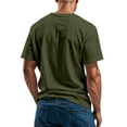 thumbnail image 4 of Cxenplz Tight Figure Men Slim-Fit T Shirt Solid Color Casual Fashion Scoop Neck Low-Neck Chest Pockets Short Sleeve T-shirt Lightweight Tops, 4 of 5