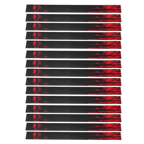 Xirurus 1 Set Universal Durable Archery Wraps Sticker DIY Arrow Shaft Hunting Shooting Equipment Skull Red (7.6 inches / 19.3 cm)