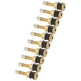 10 Pcs Valve Stems TR500 Straight Brass Heavy Duty Clamp in Tubeless