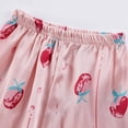 thumbnail image 7 of AWZXDE Boys Silk Long Sleeve Pajamas With Cute Print Comfortable Loungewear For Kids Home Wear Pink,6-7 Years, 7 of 7