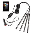thumbnail image 4 of Riwesomey Tiras de luces LED para coche que cambian de Color debajo del tablero, lámpara de ambiente, decoración Multicolor activada por sonido, puerto Type2 NO2 Riwesomey VI015237-04B, 4 of 6