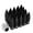 Black, variant on J2 Engineering LN-T7-012-15-GD J2 Engineering 7075 -T6 Forged Aluminum M12X1.5 16Pcs 80mm Height Spiky Cap Lug Nut Set w / 4Pcs Lock+Key (Gold)
