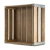 Rustic Wood Storage Crate - Medium