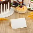 thumbnail image 4 of Miangastore Blank Table Name Cards with Gold Foil Border for Wedding Table Setting and Banquet Labels White Paper 40 Pieces, 4 of 8