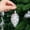 Silver, variant on 5 Pack 7.5cm Shiny Electroplated Snow Frosted Pinecone Christmas Baubles,Silver