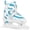 White/Blue Snowflake, variant on Lake Placid Summit Girls Adjustable Ice Skate, Small