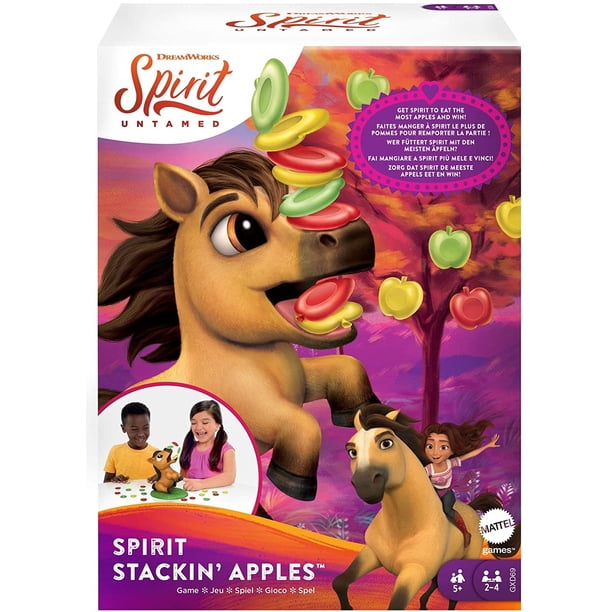 Spirit Stackin' Apples Kids Game, desafio de apilamiento de MATTEL Mattel Spirit Untamed